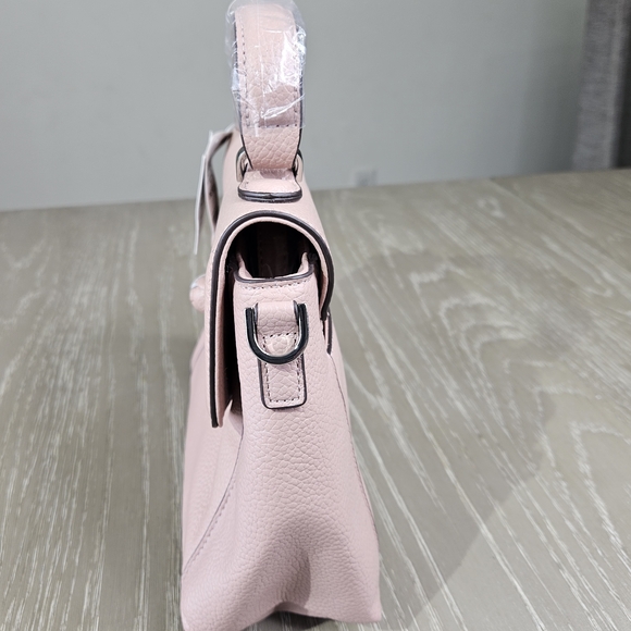 Giani Bernini flap with floral applique small crossbody bag - Pink - Picture 6 of 11